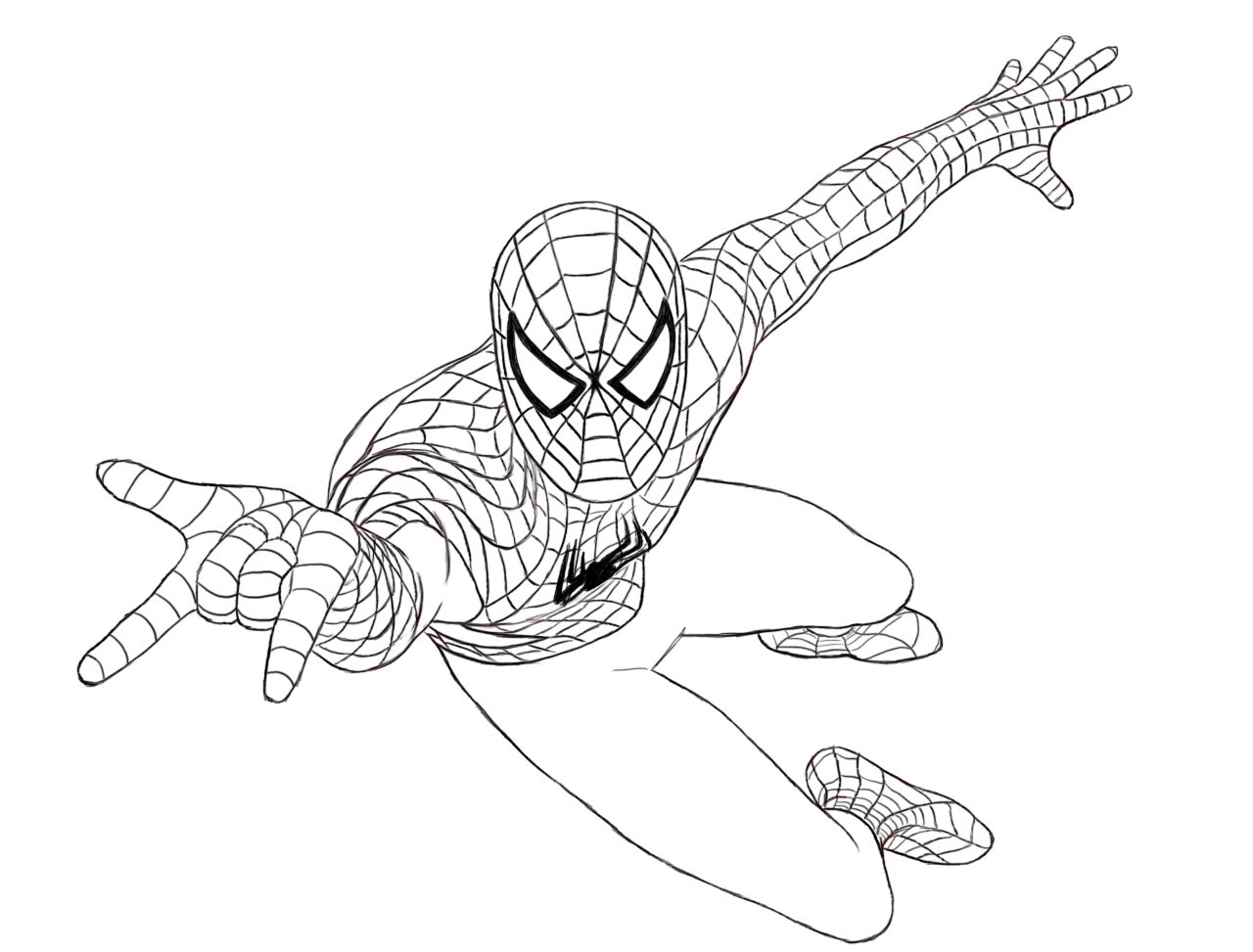 Spiderman Coloring Pages For Kids At Getcolorings.com 