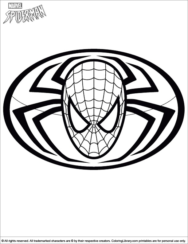 Spiderman Logo Coloring Pages at Free printable