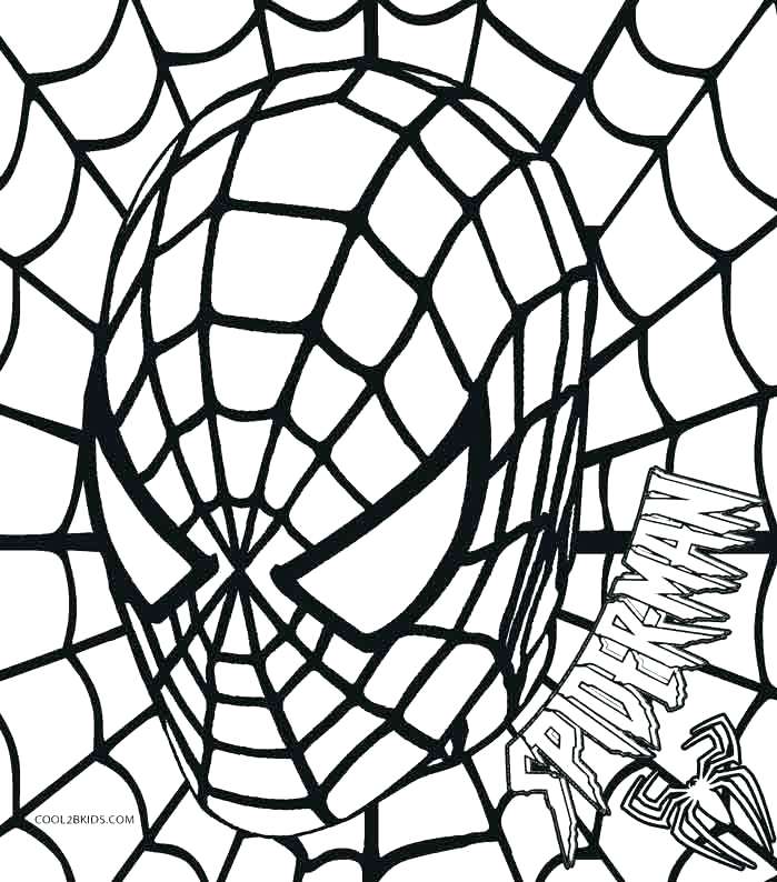 Spiderman Logo Coloring Pages at Free printable