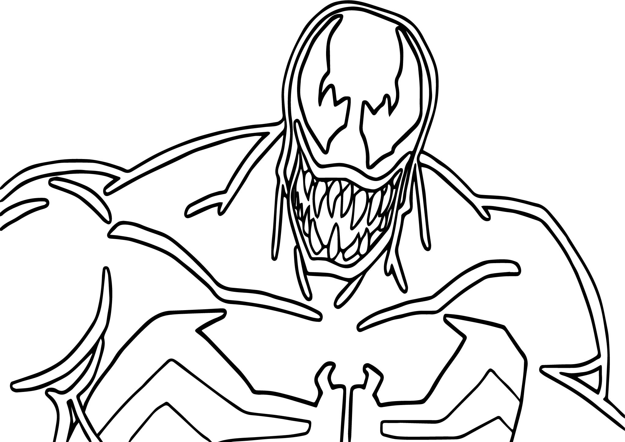 Spiderman Venom Coloring Pages at GetColorings.com   Free printable ...