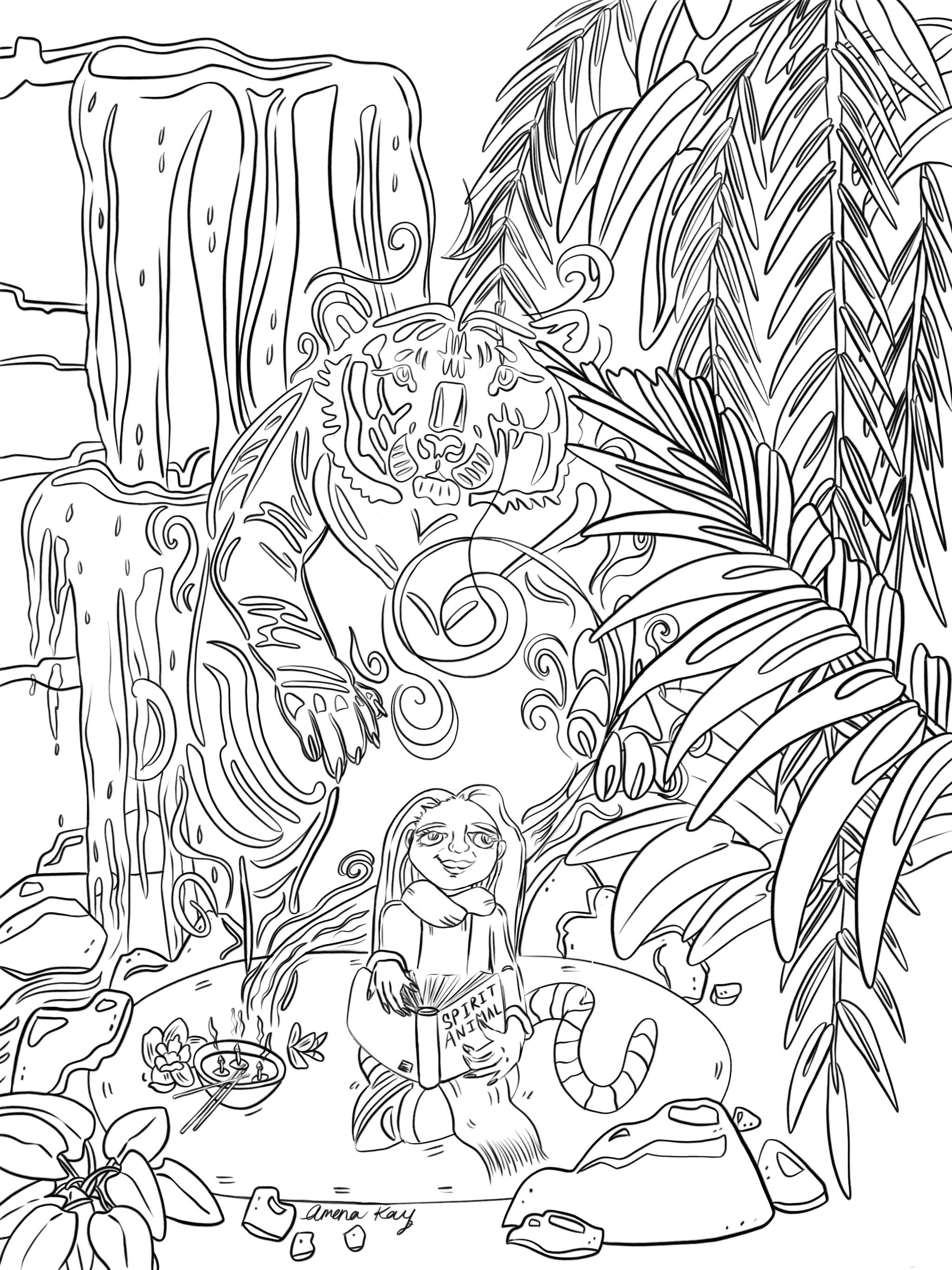 Spirit Animal Coloring Pages At GetColorings Free Printable 