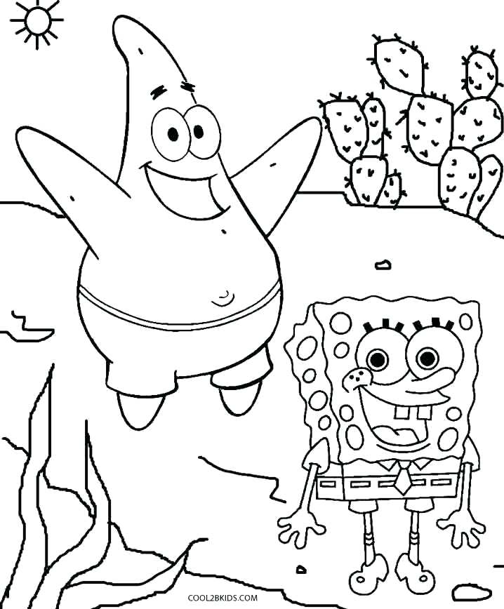 Spongebob And Patrick Christmas Coloring Pages at ...
