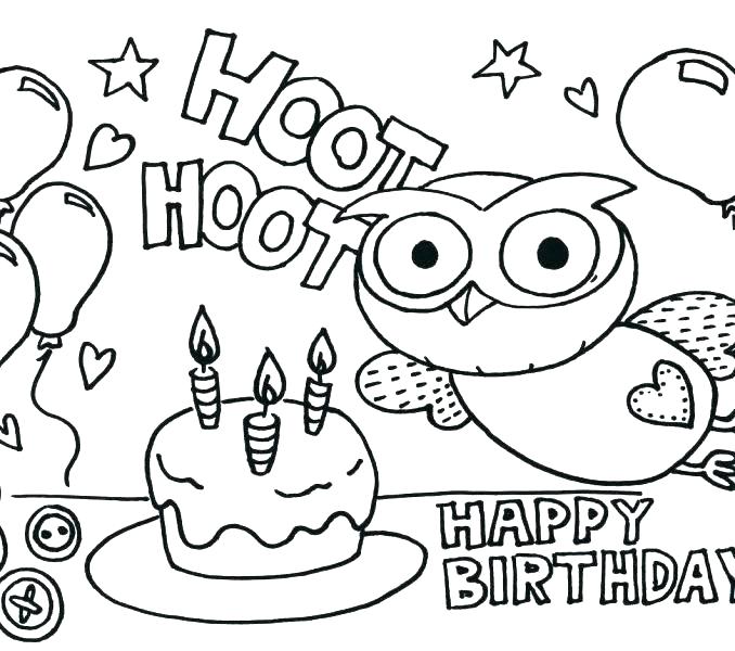 Spongebob Birthday Coloring Pages At Getcolorings Free Printable