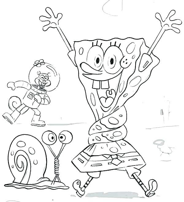 Spongebob Christmas Coloring Pages Free Printable At Getcolorings.com 