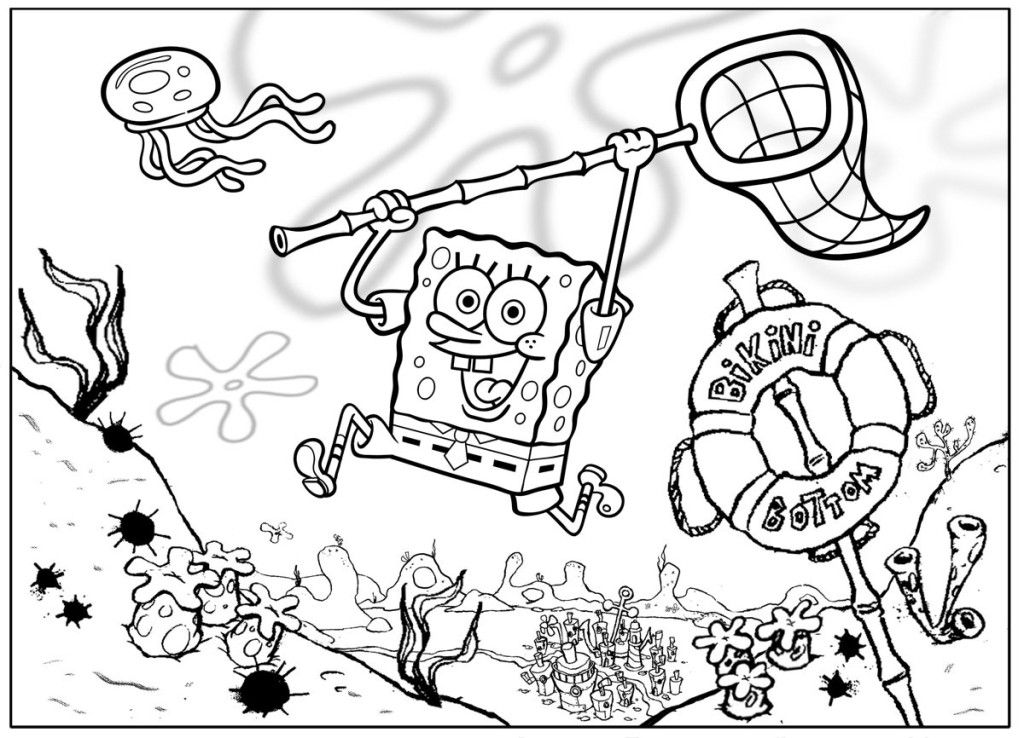 Spongebob Squarepants Coloring Pages Free Printable At Free Printable 6856