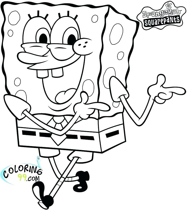 Spongebob Squarepants Coloring Pages Free Printable at