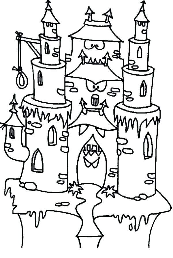 Spooky Castle Coloring Pages at GetColorings.com | Free printable