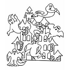 230x230 Top 25 Free Printable Haunted House Coloring Pages Online