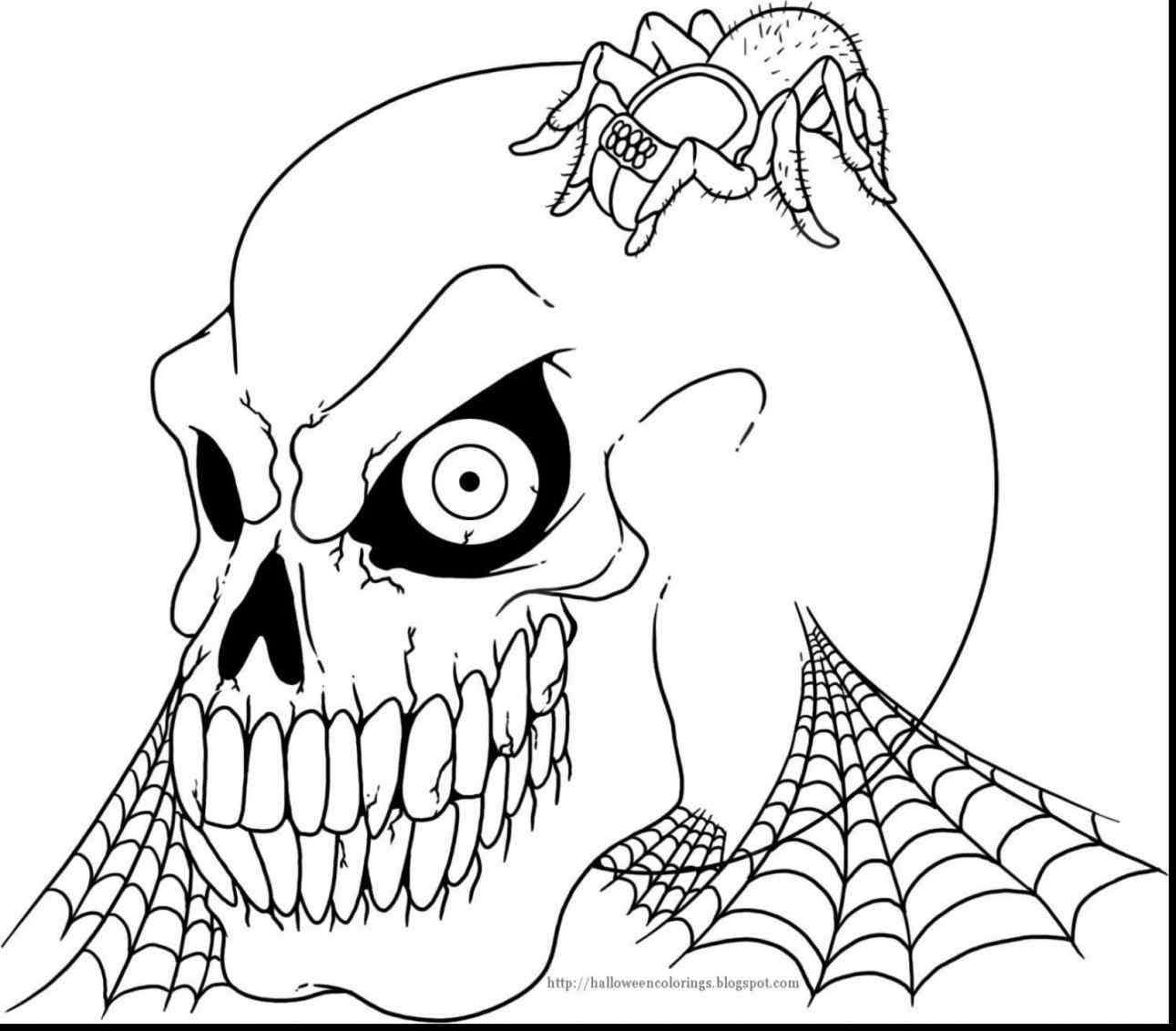 Spooky Halloween Coloring Pages at GetColorings.com | Free printable
