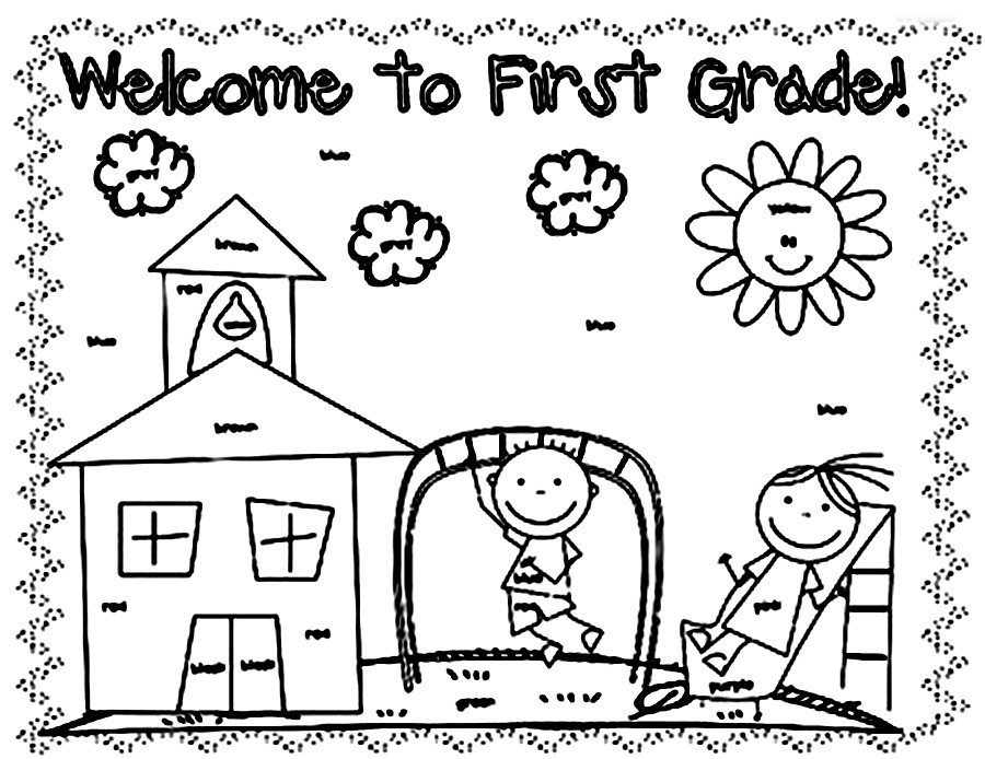 Spring Coloring Pages For First Grade at GetColorings.com | Free