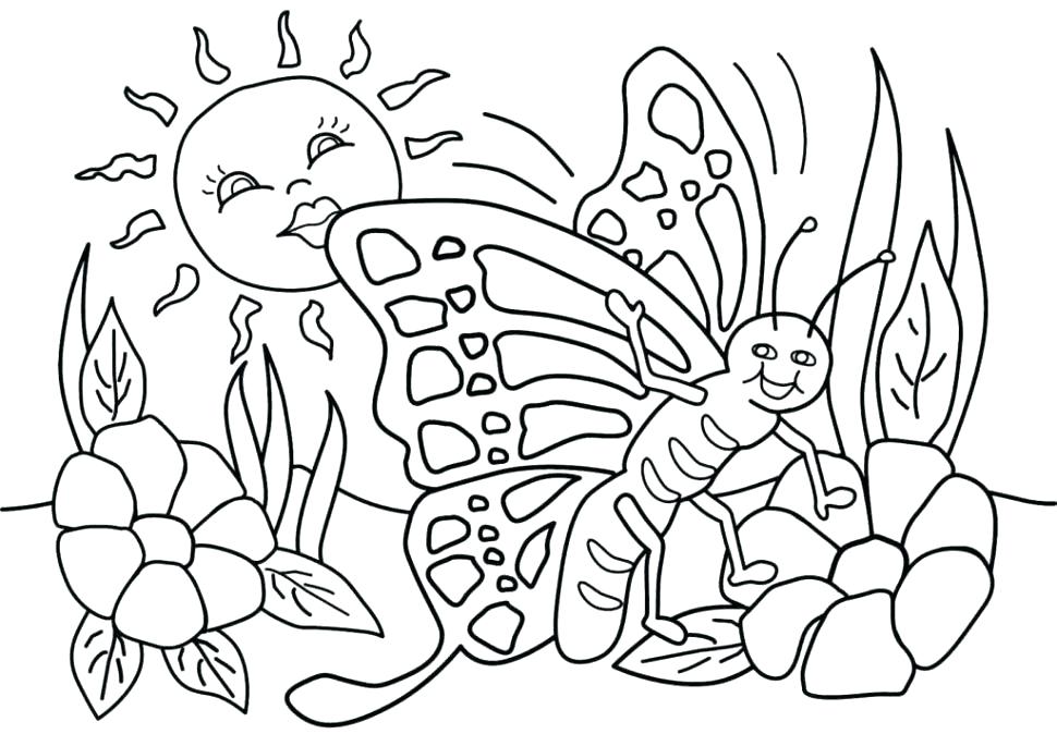 Spring Coloring Pages For Kindergarten at GetColorings.com ...