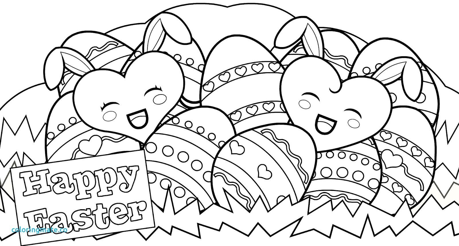 spring coloring pages easter