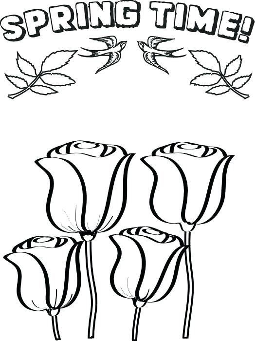 Spring Pictures To Color And Print - Free Printable Flower Coloring