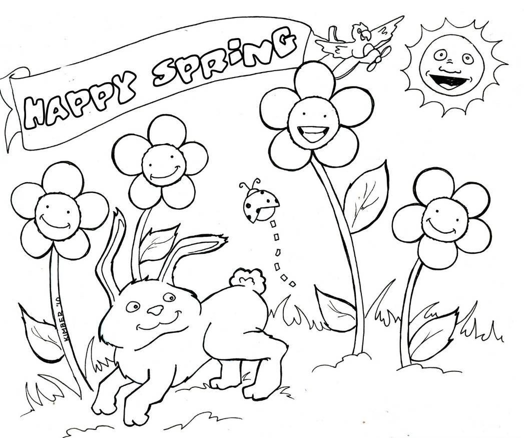 Spring Rain Coloring Pages at GetColorings.com | Free printable