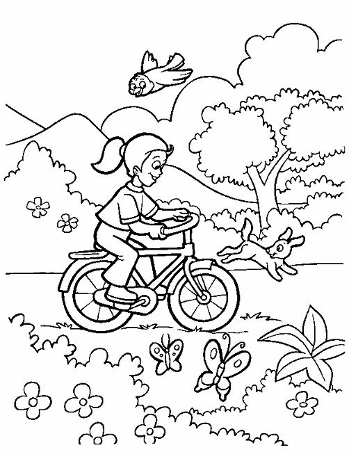 Spring Coloring Pages For First Grade At Getcolorings Free 38164 | Hot