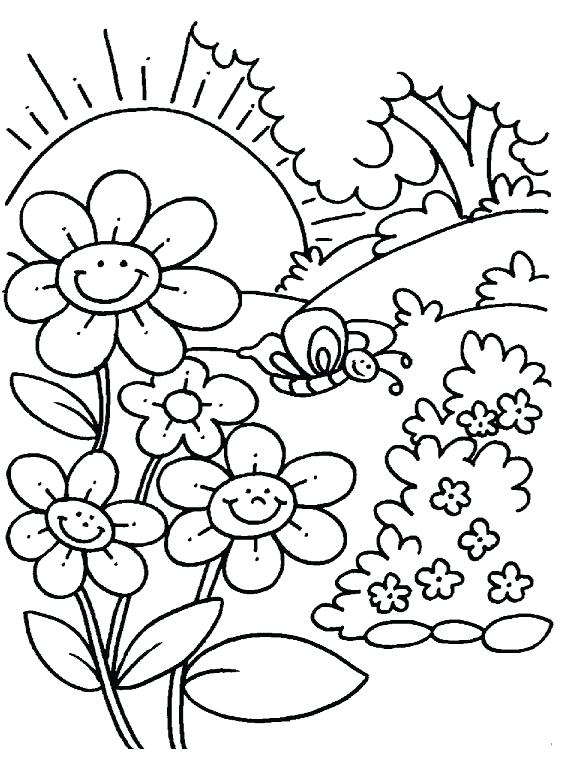 Spring Season Colouring Pages at GetColorings.com | Free ...