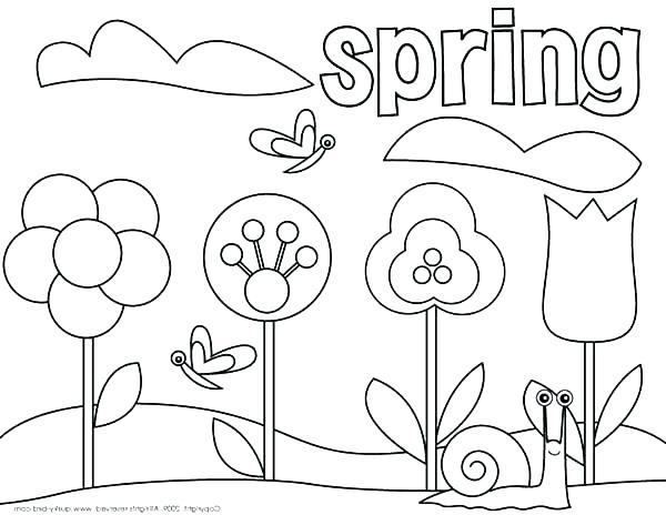 spring printable flowers coloring themed getcolorings fresh