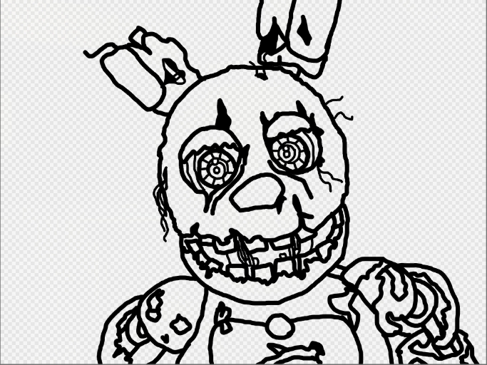 Spring Trap Pictures To Color Simple Springtrap Render