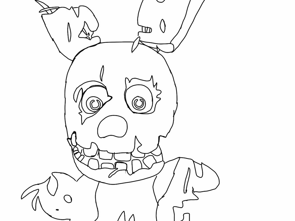 Spring Trap Fnaf Free Colouring Pages Sketch Coloring Page