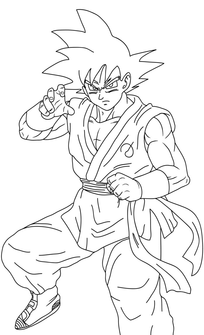 Free Printable Goku Free Printable Dragon Ball Z Coloring Pages Color 