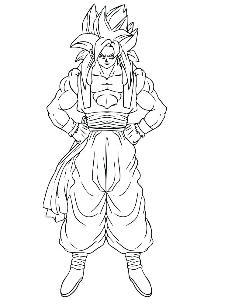 Ssj Goku Coloring Pages At Free Printable Colorings