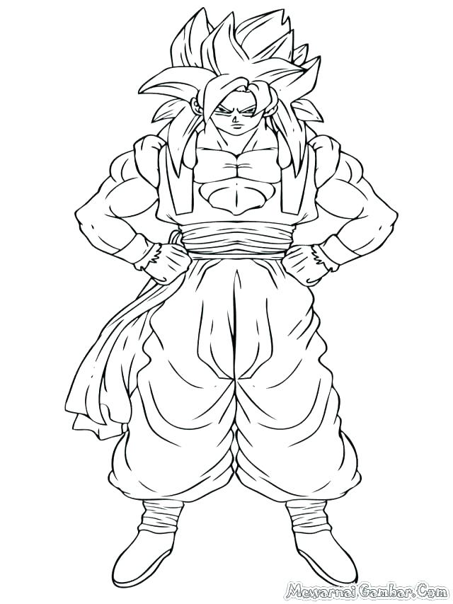 Ssj4 Goku Coloring Pages at GetColorings.com | Free printable colorings