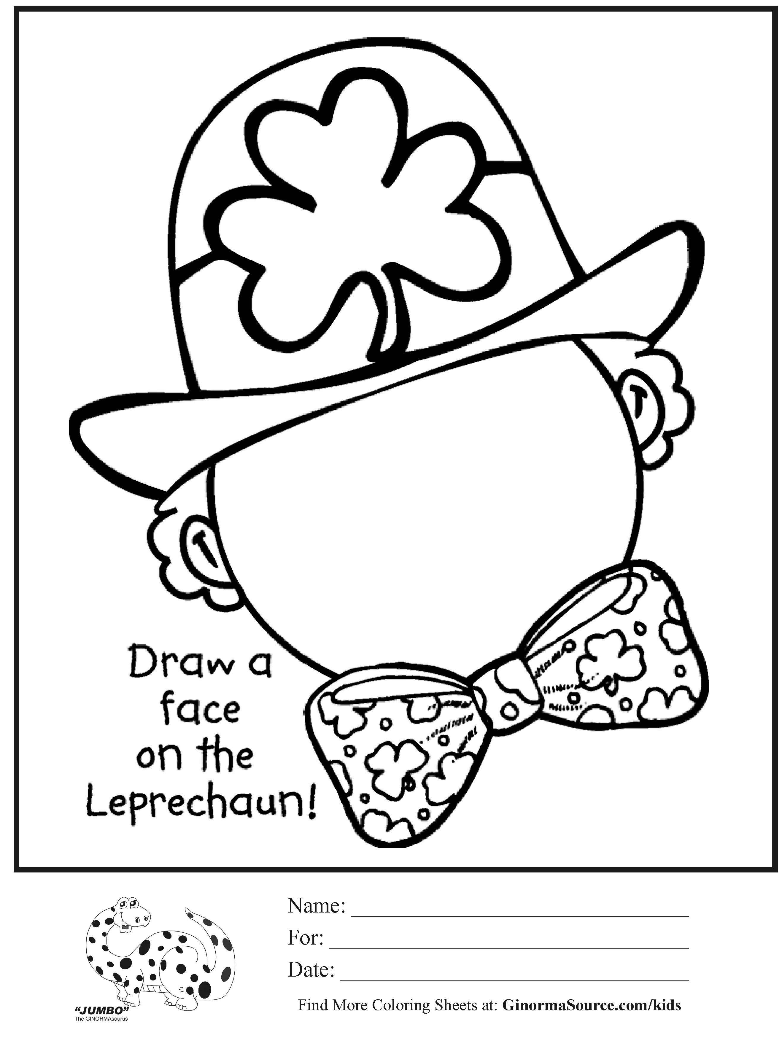 St Patrick Day Coloring Pages Disney at Free