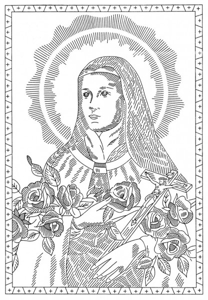 St Therese Coloring Page at GetColorings.com | Free printable colorings