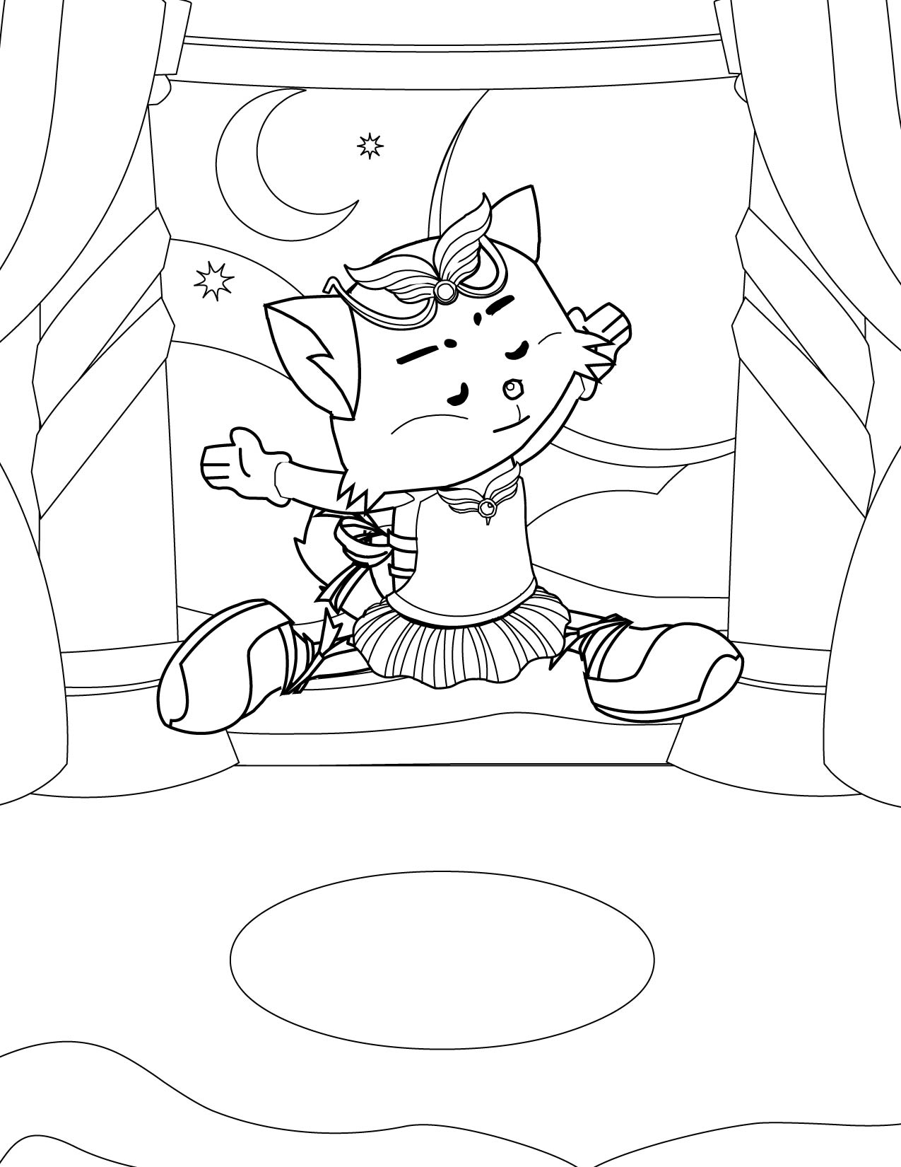 Stage Coloring Page at GetColorings.com | Free printable colorings