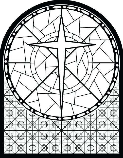 Stained Glass Cross Coloring Page At GetColorings Free Printable 