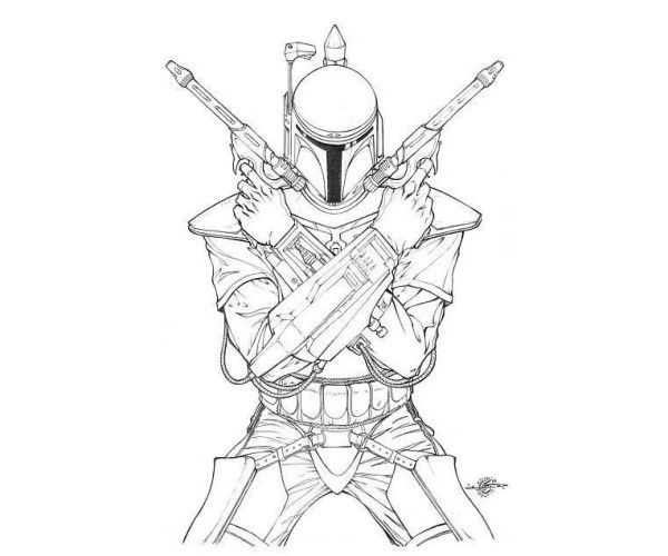 Star Wars Boba Fett Coloring Pages At GetColorings Free Printable