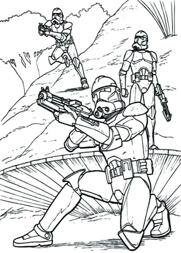 Star Wars Clone Coloring Pages at Free