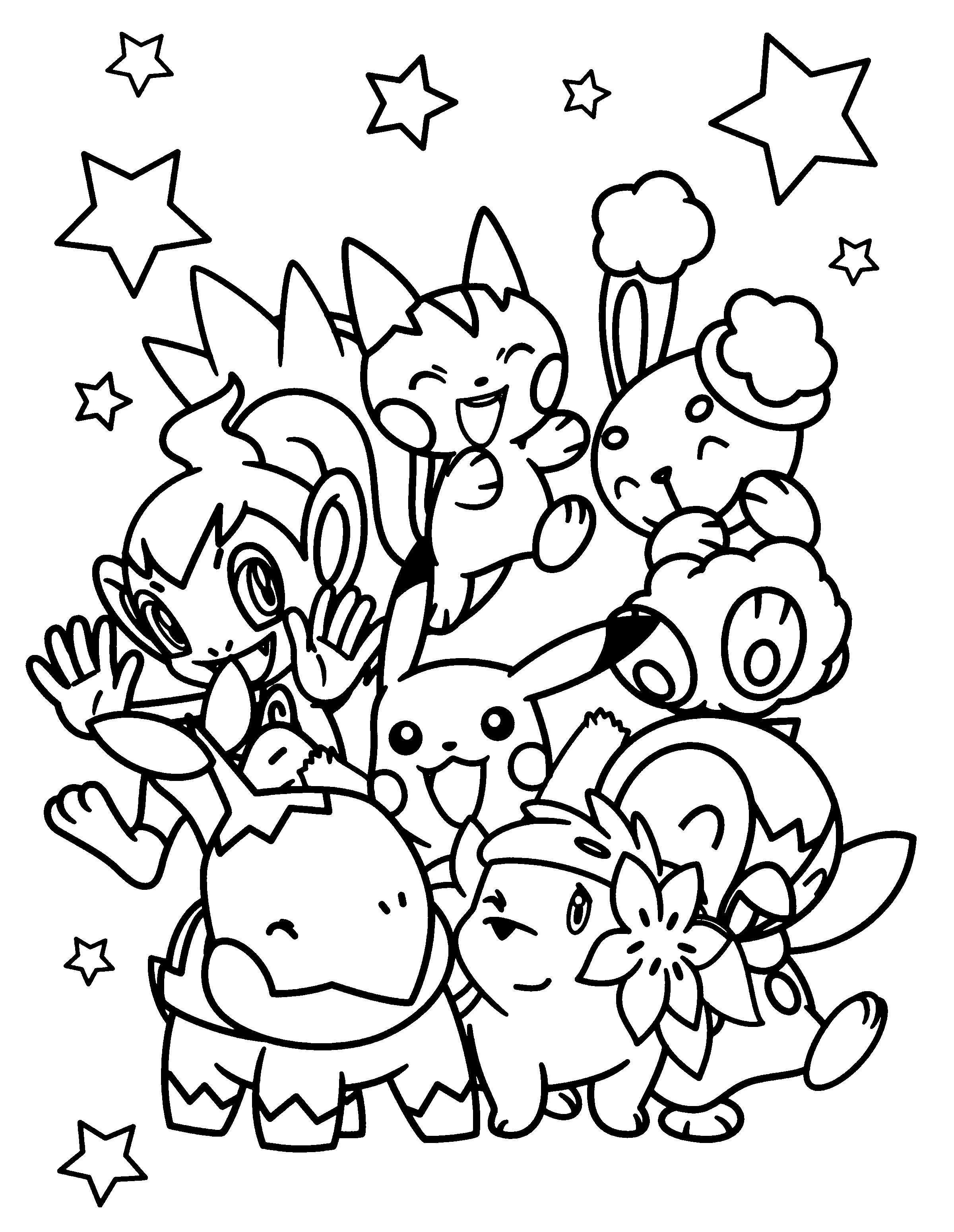 Starter Pokemon Coloring Pages at GetColorings.com | Free printable