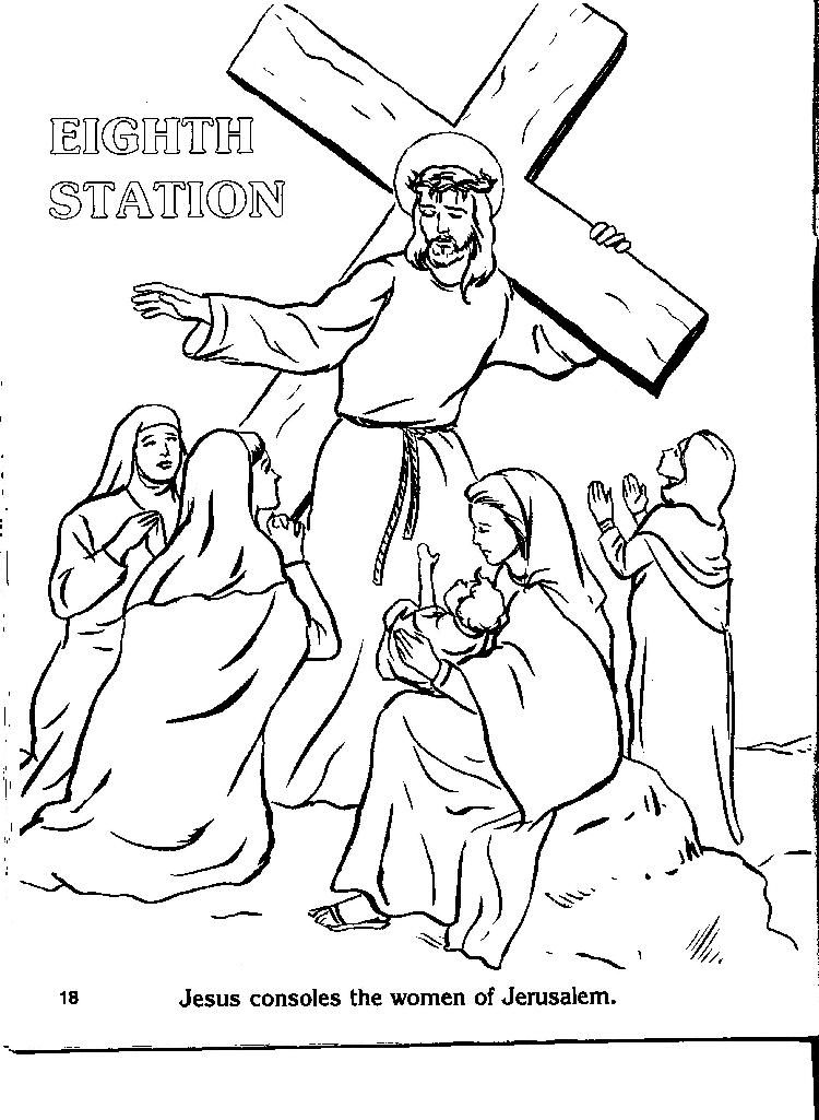 Stations Of The Cross Coloring Pages at Free