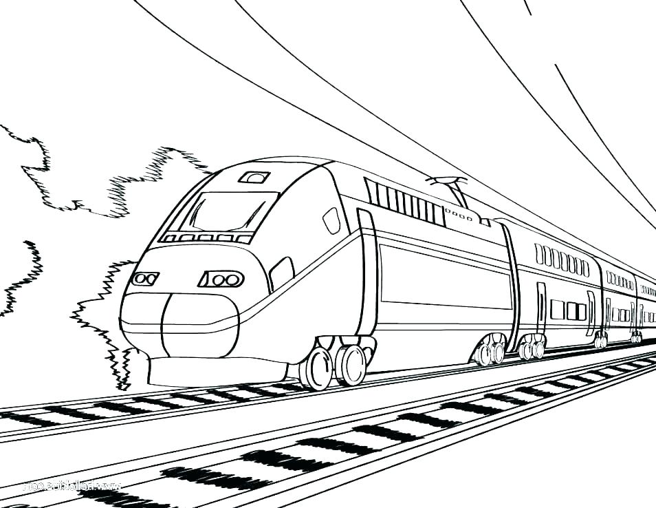 Steam Locomotive Coloring Page At GetColorings Free Printable 