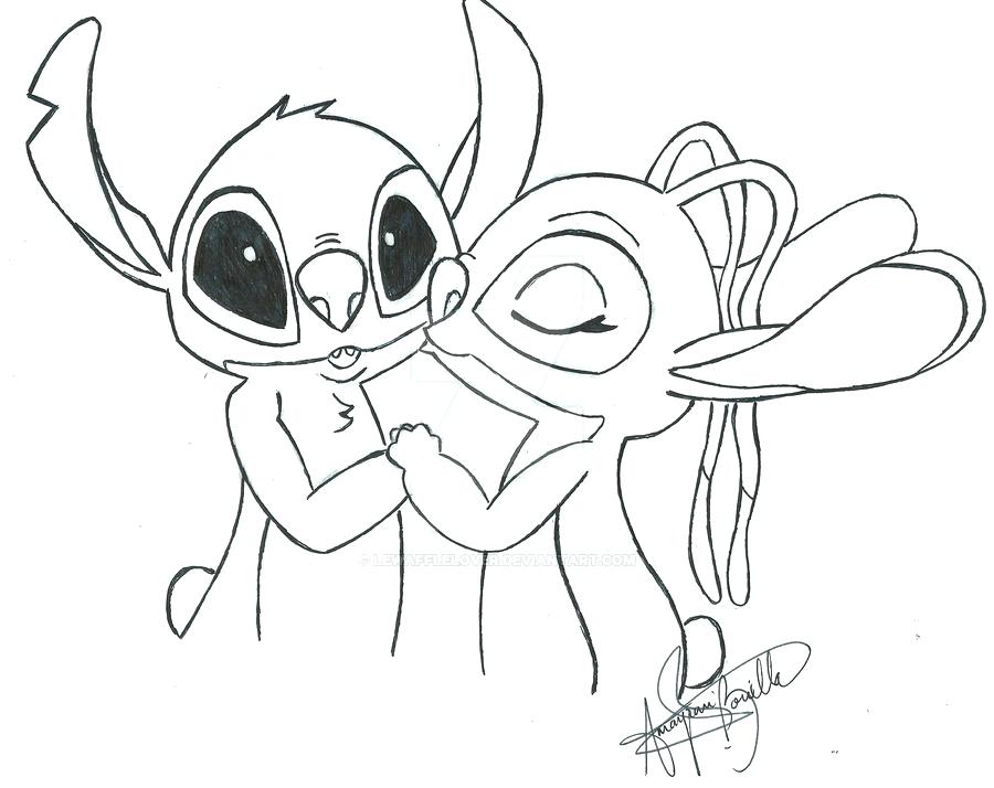 Stitch And Angel Coloring Pages at GetColorings.com   Free ...