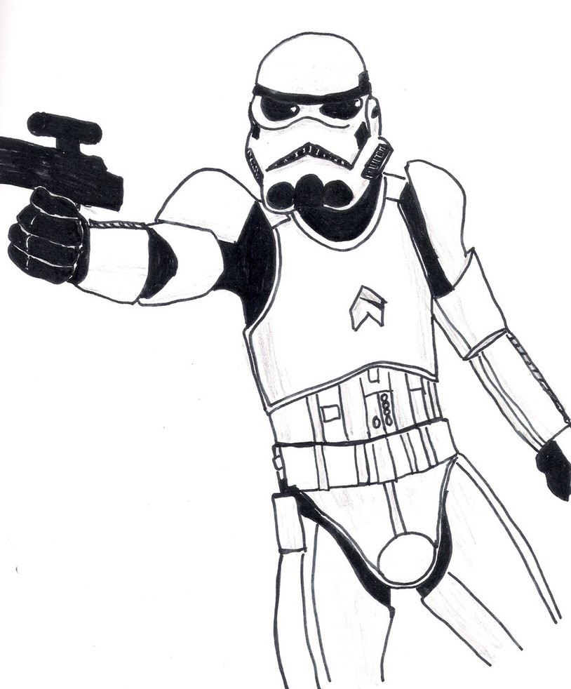 Storm Trooper Coloring Page at GetColoringscom Free