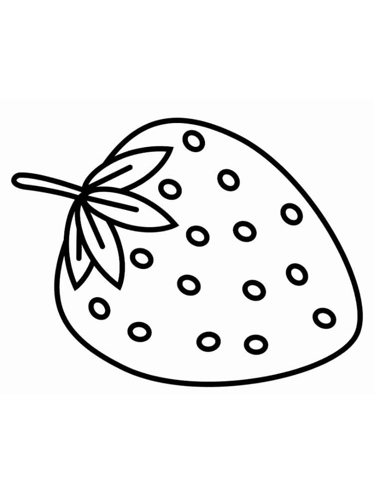 Strawberry Coloring Page at Free printable colorings