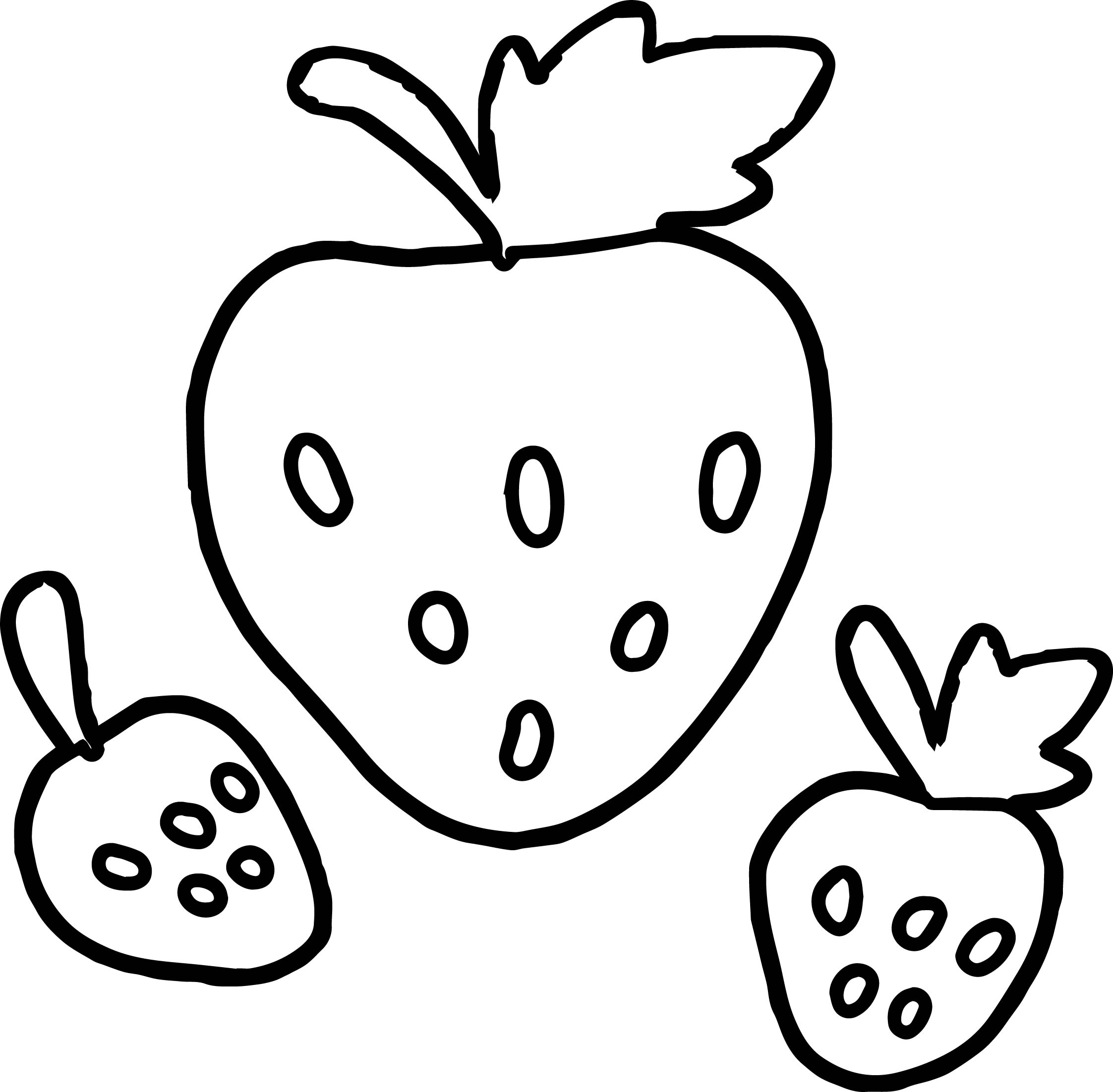 Strawberry Plant Coloring Page at Free printable