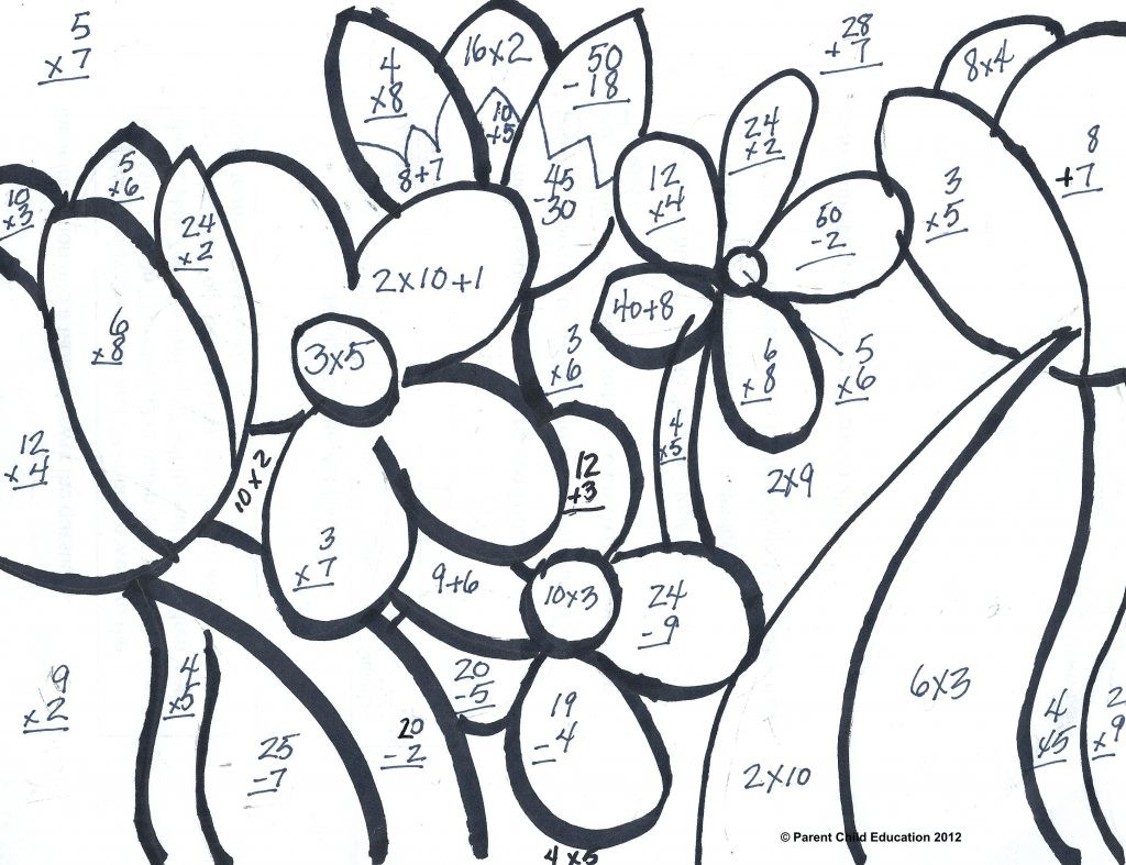 Subtraction Coloring Pages at GetColorings.com | Free printable