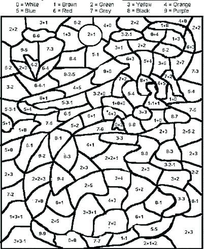 Subtraction Coloring Pages at GetColorings.com | Free printable