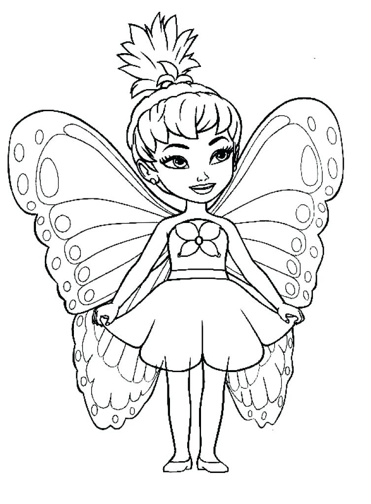 coloring fairy cute butterfly anime princess plum sugar fairies animals printable wings teenagers getcolorings books sheets