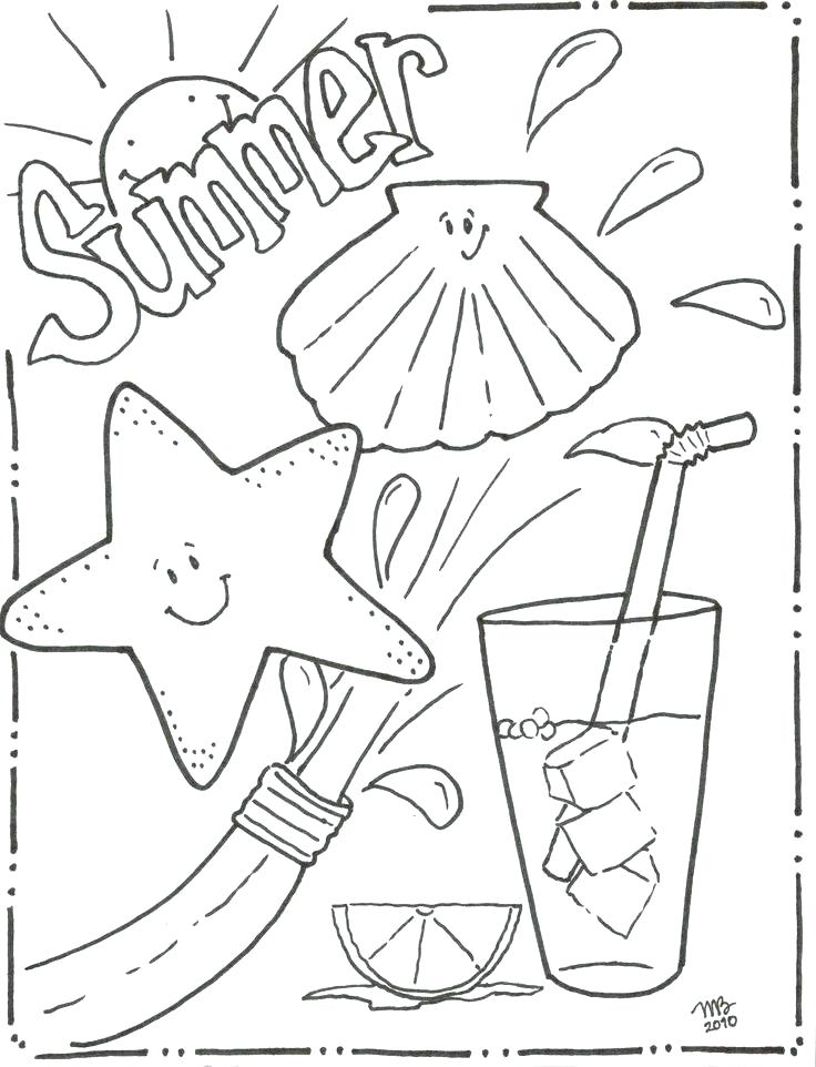 Summer Coloring Pages For Kindergarten at GetColorings.com | Free