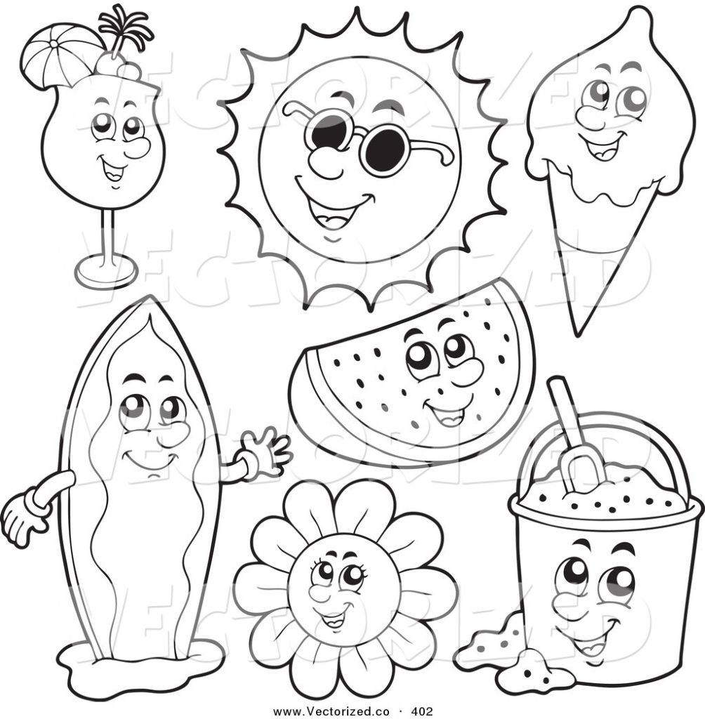 Summer Printables Coloring Pages