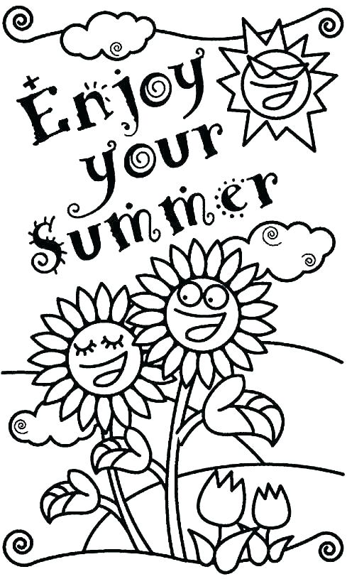 Summer Flowers Coloring Pages At GetColorings Free Printable 
