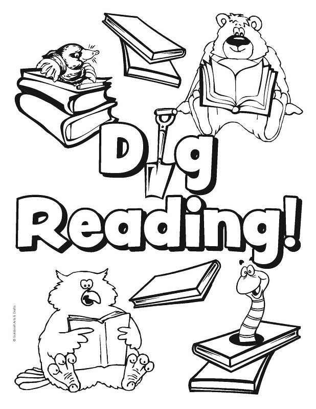 Summer Reading Coloring Pages at GetColorings.com | Free ...