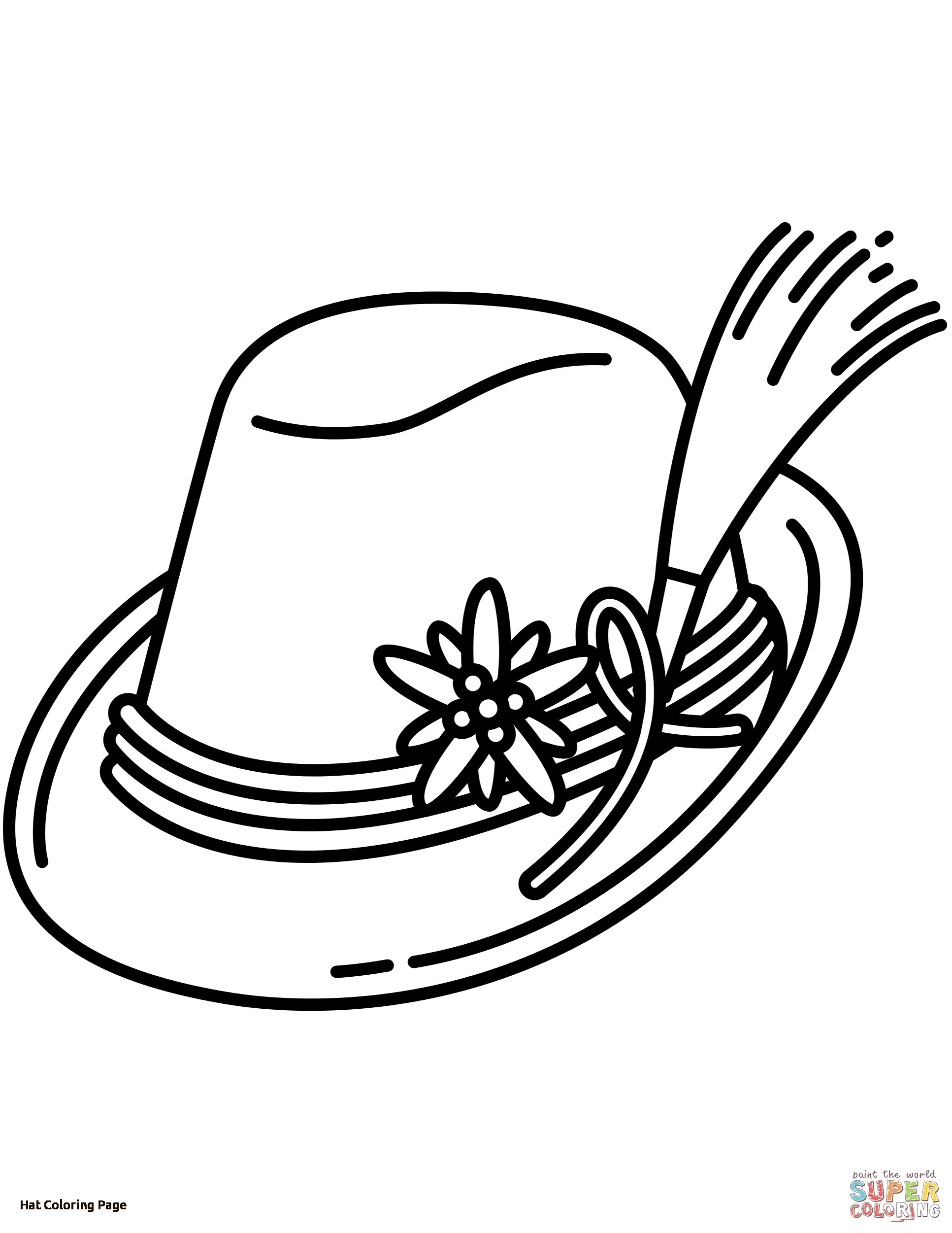 Sun Hat Coloring Page at GetColorings.com | Free printable colorings