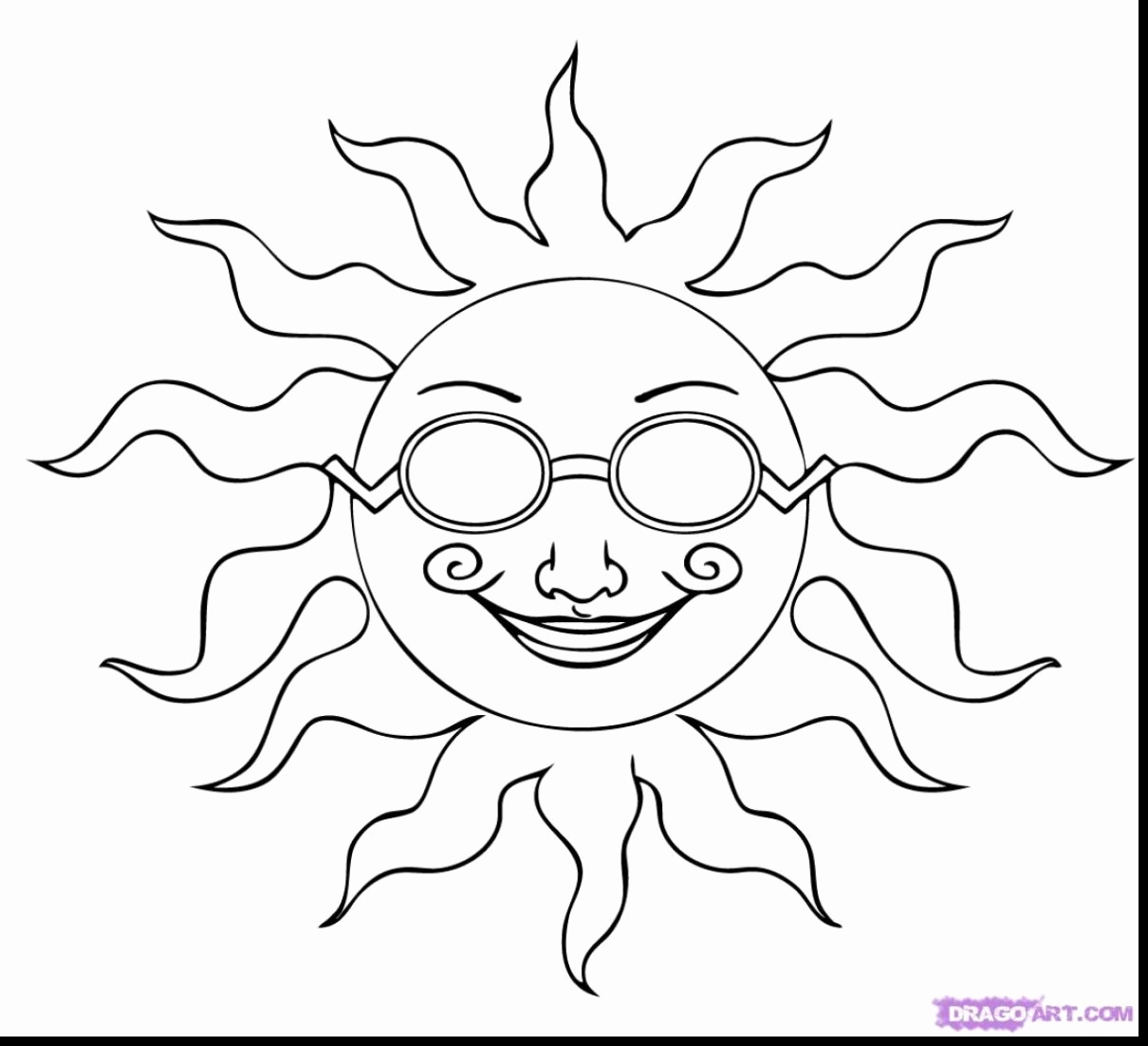 Sun Moon Stars Coloring Pages at GetColoringscom Free
