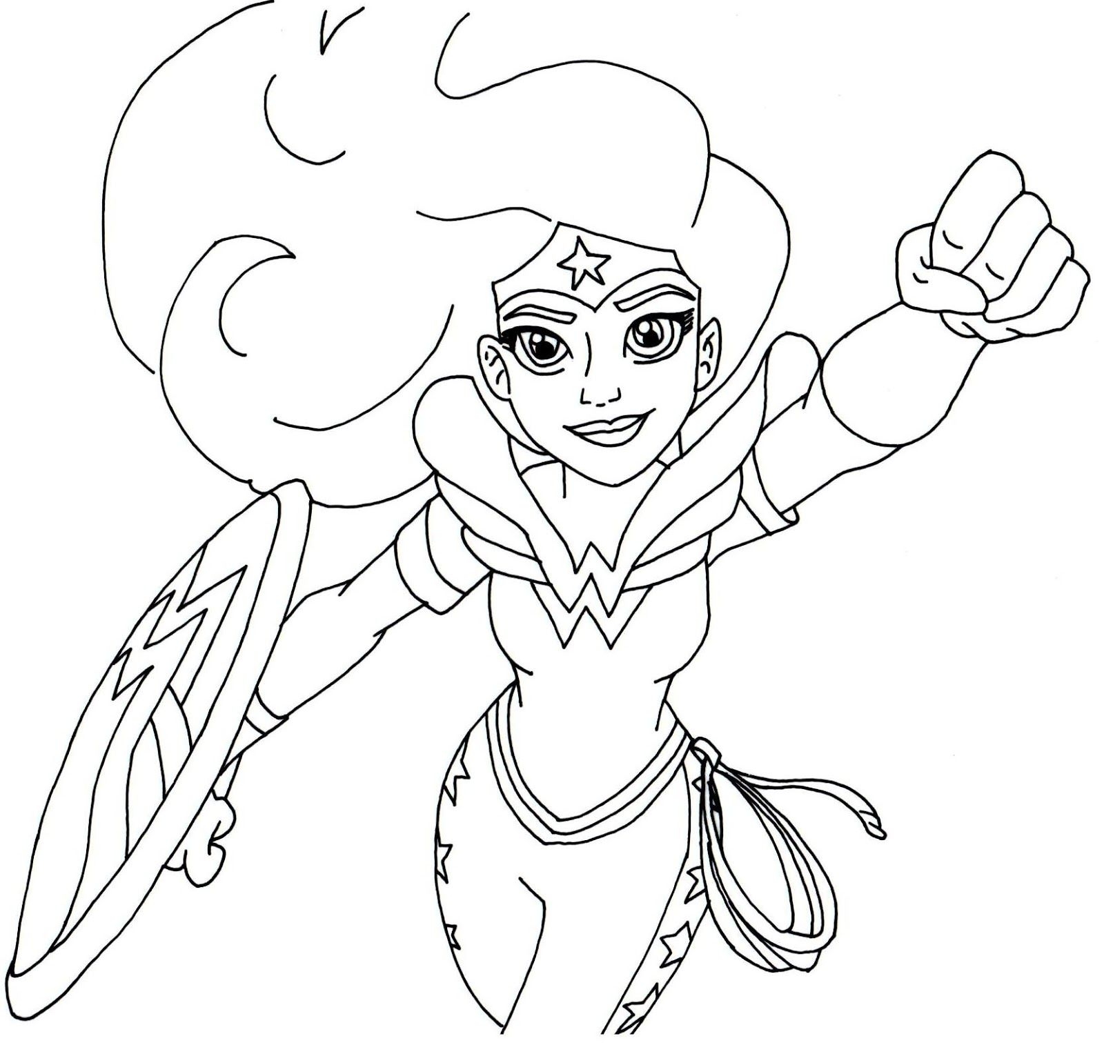 Free Printable Super Hero Girls Coloring Pages