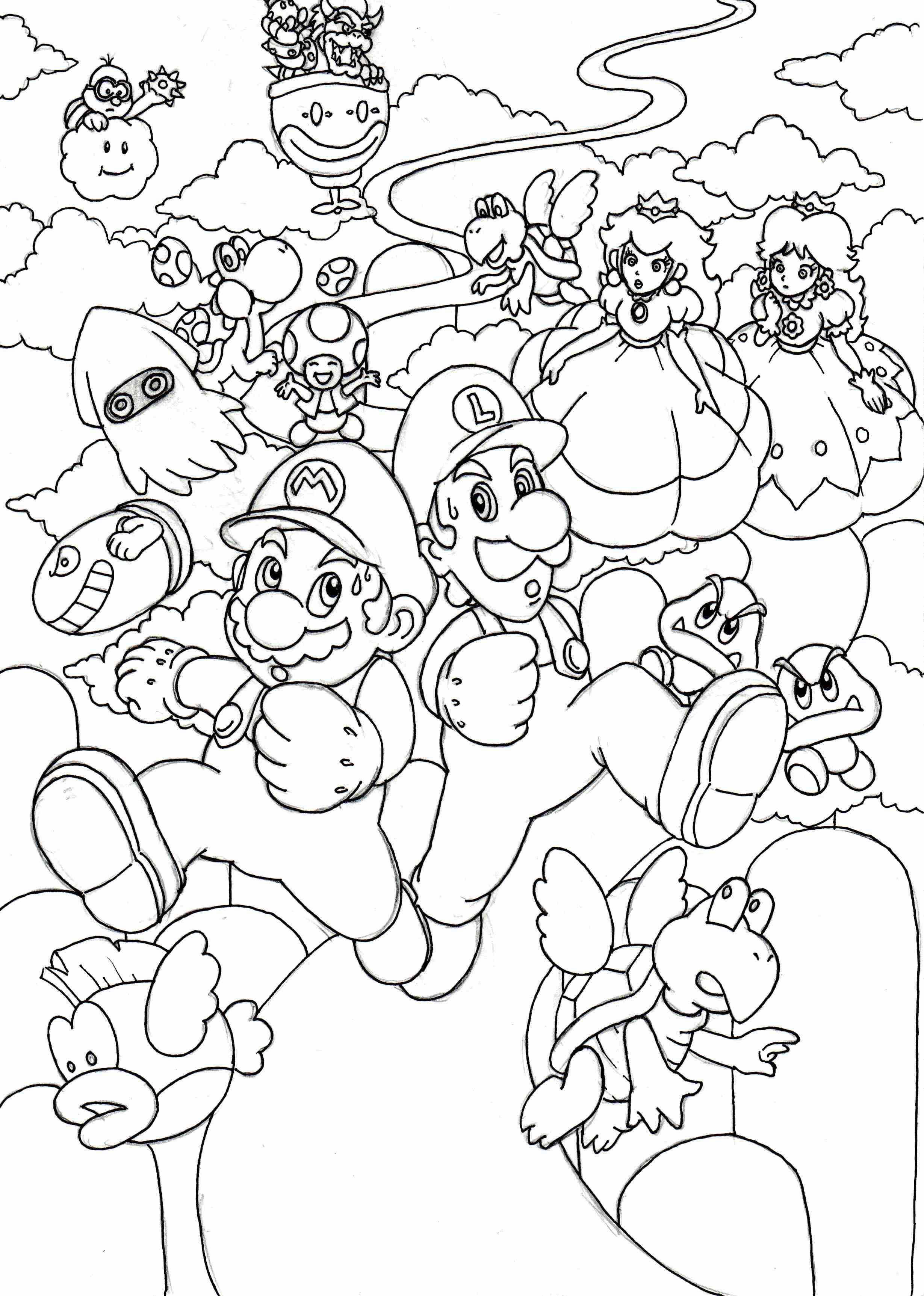Super Mario 3d World Coloring Pages At GetColorings Free Printable Colorings Pages To 